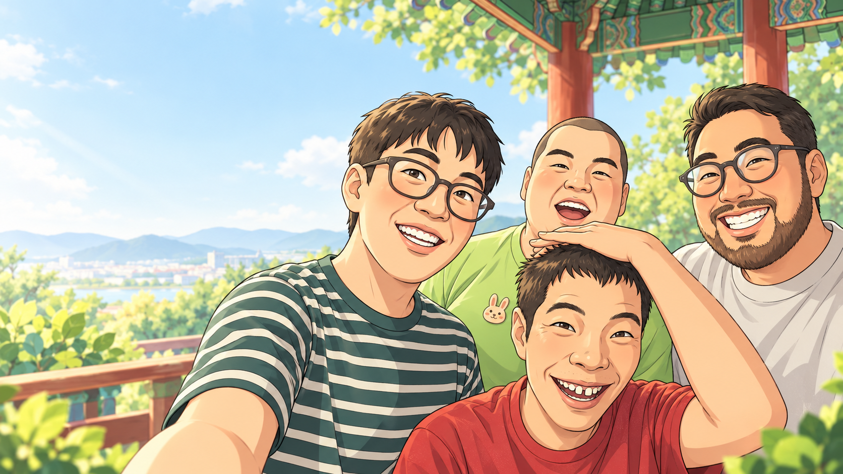 모닝사회적협동조합 공동체 일러스트